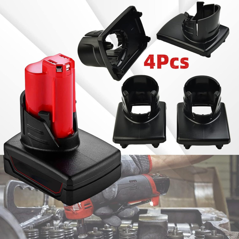 Нова литиева батерия Mivochi Milwaukee M12, горен капак, пластмасов корпус, за подмяна 12V