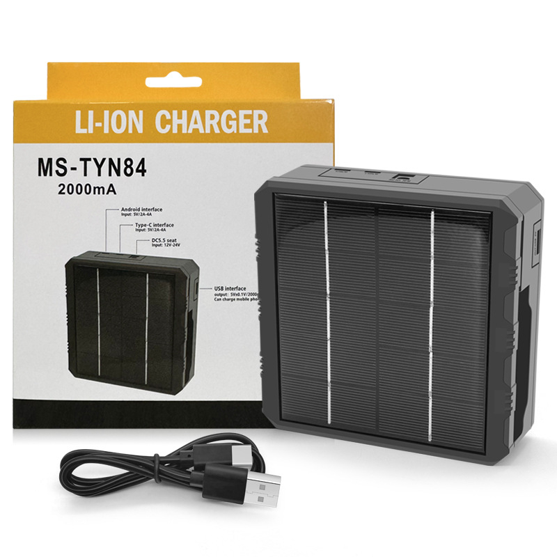 18650 liitiumaku laadija multifunktsionaalne kiirlaadimisega välistingimustes kasutatav päikeseenergia nelja pesaga nutikas laadija 26650