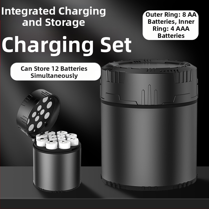 № 5 № 7 Акумулаторна литиева батерия с постоянно напрежение 1.5V 12 зарядни устройства в склад Издръжливо зареждане с вградено зарядно устройство AA
