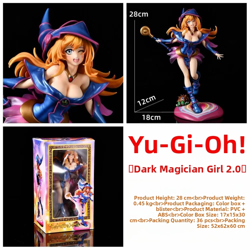 Yu-Gi-Oh Szörny Párbaj Fekete Mágus Lány 2.0 Gk Dísz Mágikus Párbaj Jelenet Dobozos Figura