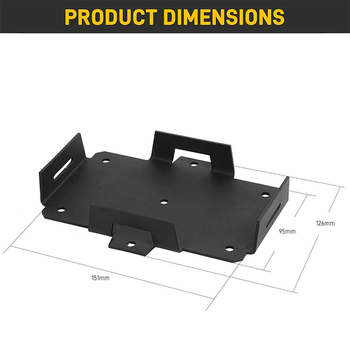 Alumiiniumist akualus reguleeritava kinnitusrihmaga, sobib 12V/6V, 7 ~ 15AH akudele