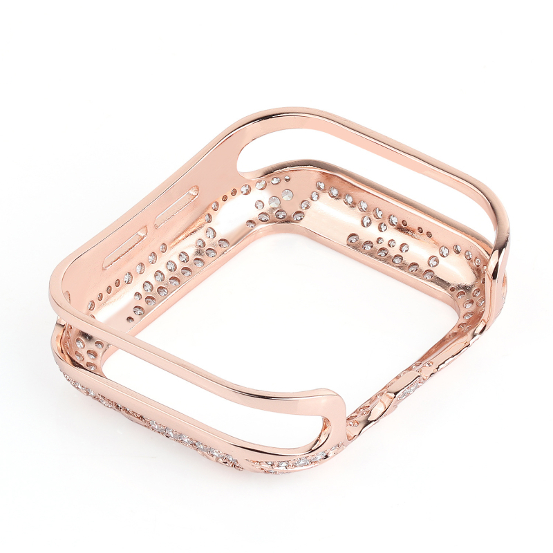 Sobib Apple Watch 34567/Se metallist vaskkaitseümbrisega Apple 8. põlvkonna Tulip Diamond kellaümbrisraamiga