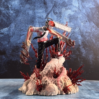 Mootorsae mees Mootorsae mees Elektriline käsifiguur Devil Hunter Bochita stseeni animatsioon kahemõõtmeline mudelornament hulgimüük