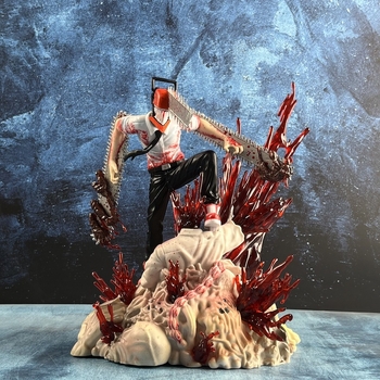 Mootorsae mees Mootorsae mees Elektriline käsifiguur Devil Hunter Bochita stseeni animatsioon kahemõõtmeline mudelornament hulgimüük