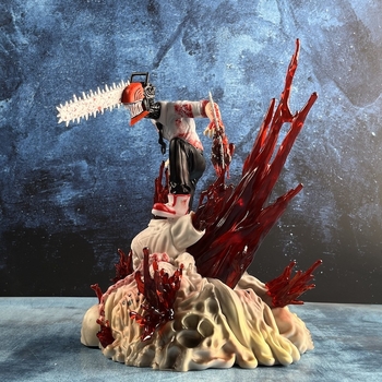 Mootorsae mees Mootorsae mees Elektriline käsifiguur Devil Hunter Bochita stseeni animatsioon kahemõõtmeline mudelornament hulgimüük