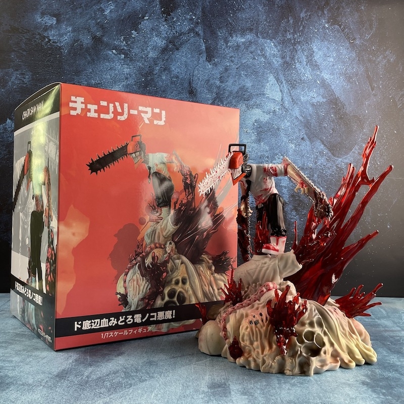 Mootorsae mees Mootorsae mees Elektriline käsifiguur Devil Hunter Bochita stseeni animatsioon kahemõõtmeline mudelornament hulgimüük