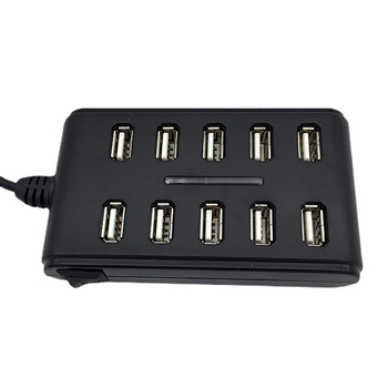 USB dokkimisjaam USB2.0HUB 10 jaoturiga kaherealine 10 USB2.0 jaoturiga avatud pesaga