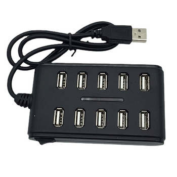 USB dokkimisjaam USB2.0HUB 10 jaoturiga kaherealine 10 USB2.0 jaoturiga avatud pesaga