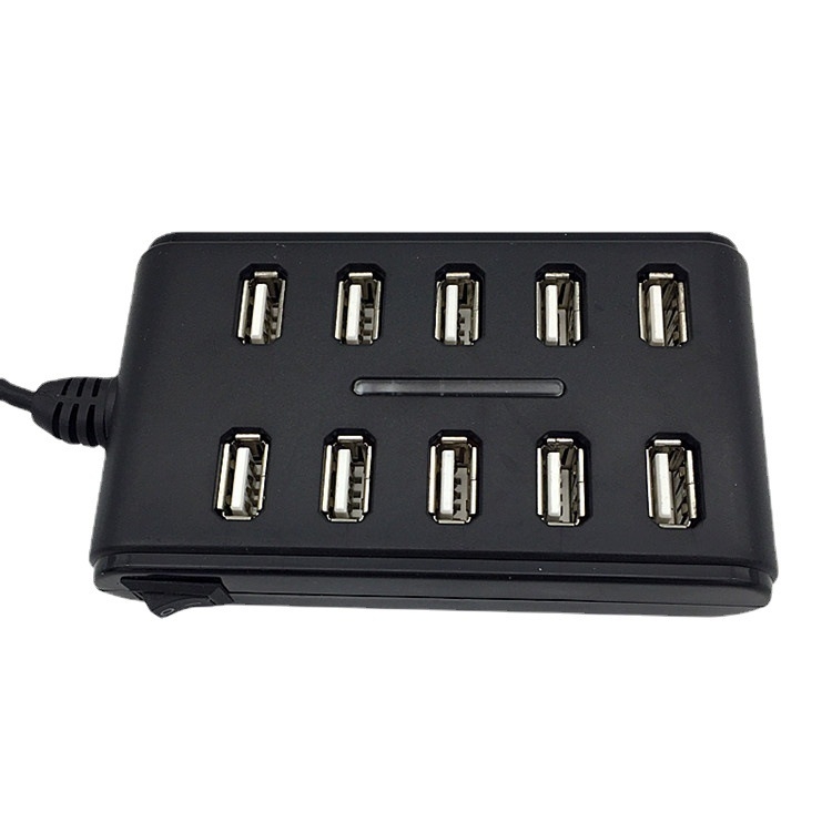 USB dokkimisjaam USB2.0HUB 10 jaoturiga kaherealine 10 USB2.0 jaoturiga avatud pesaga