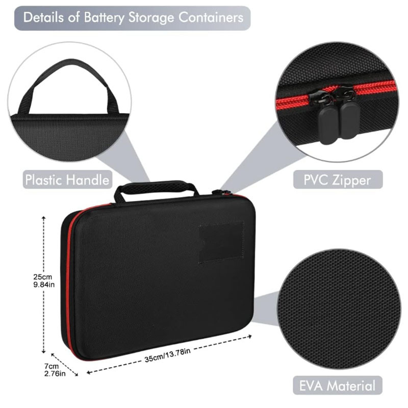 Kõva kestaga EVA akupakk mahutab 199 auku AA AAA CD 9V patareide hoiukarp EVA meetri komplekt