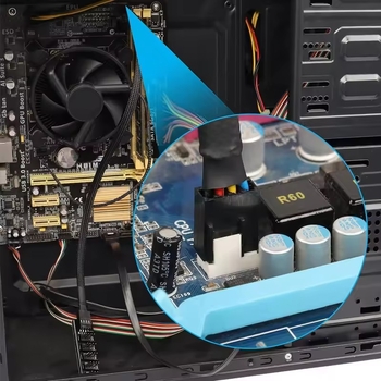 4 kontaktų PWM kompiuterio ventiliatoriaus šakotuvas, 5 krypčių skirstytuvas, 1–5 skirstytuvas, 5 krypčių