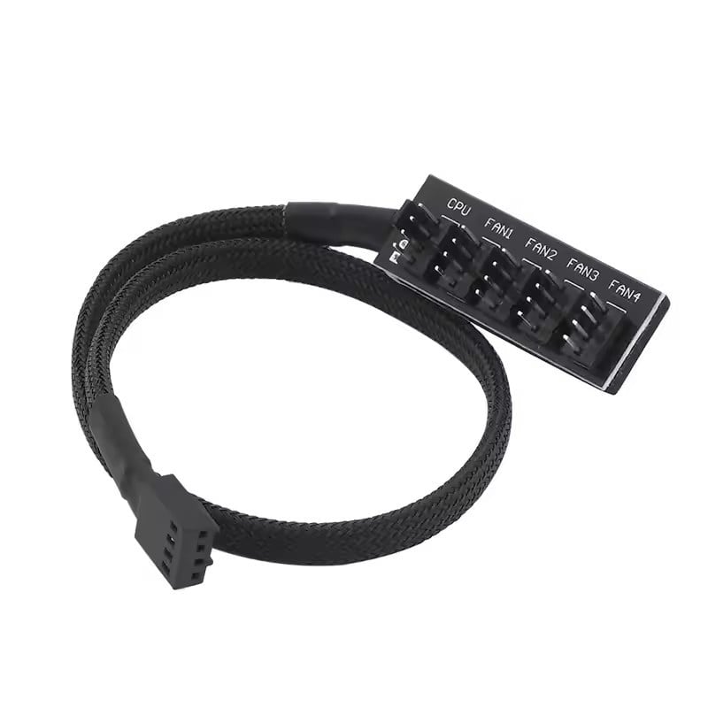 4 tűs PWM PC ventilátor hub PC 5 utas elosztó 1-től 5-ig elosztó 5 utas