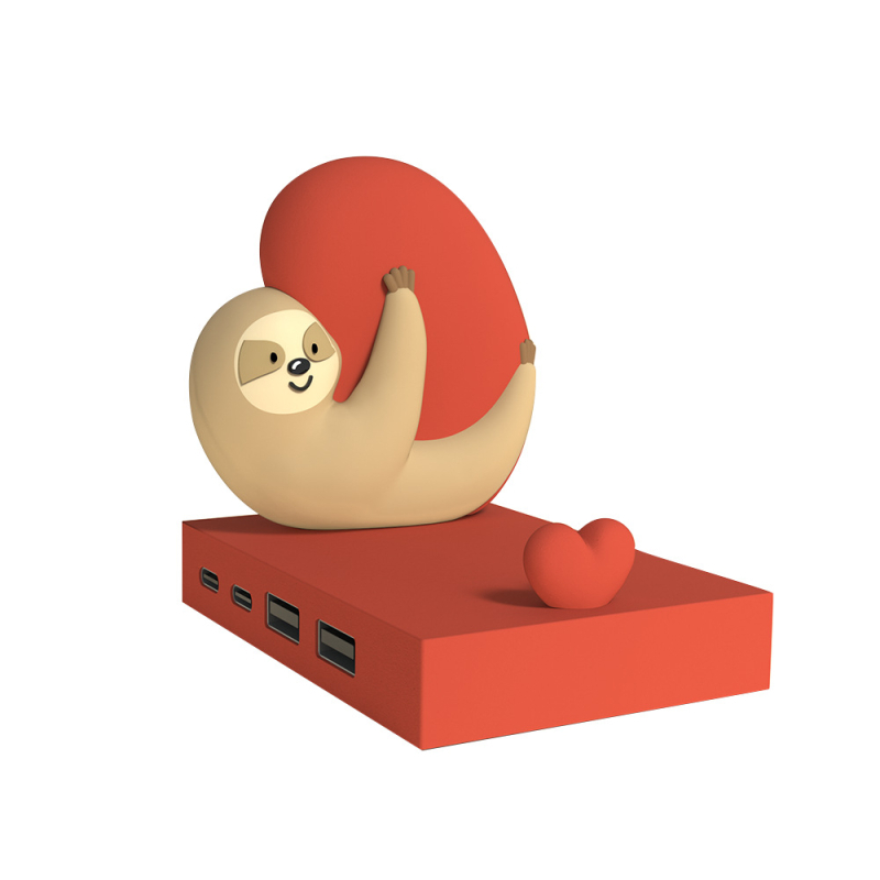 Piiriülene laisk 4-pordiline USB-jaotur jaoturiga isikupärastatud loominguline lauaarvuti armas mobiiltelefoni kronsteini kaunistus