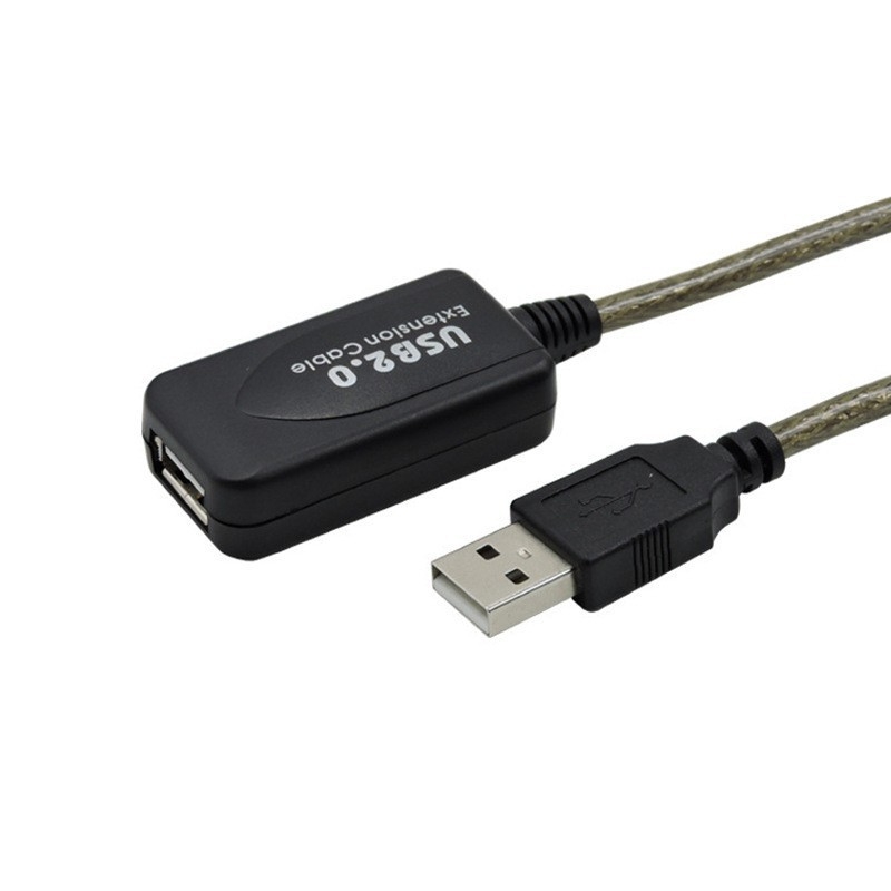USB2.0 pikenduskaabel 5,1 m 15 m USB isas-naissoost signaalivõimendi kiibiga andmeside pikenduskaabel