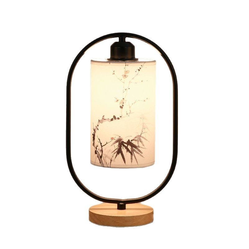 Antikvarinė stalinė lempa miegamajam, prie lovos, „Instagram“ stiliaus, darbalaukis, naujas kiniško stiliaus, retro stiliaus, svetainė, nacionalinis stilius, pritemdoma kiniška palydėjimo ceremonija