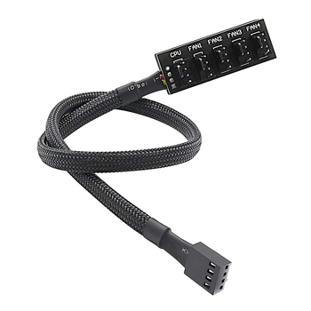 4-pin temperatuuri juhtimise liidese pikendusliin ühe-viie PWM-paketi juhtmetüüpi arvuti ventilaatori jaotur