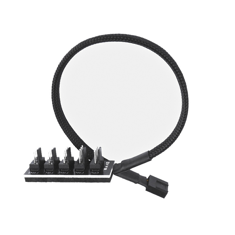 4-pin temperatuuri juhtimise liidese pikendusliin ühe-viie PWM-paketi juhtmetüüpi arvuti ventilaatori jaotur