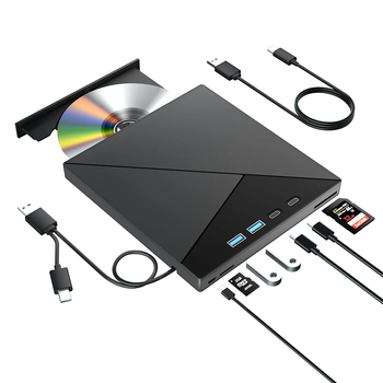 Unitate optică externă multifuncțională șapte într-unul, scriere USB tip C, hub DVD mobil pentru laptop