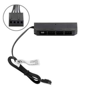 Kyushu FAN FH-04 FAN HUB 4PIN PWM 4 bitu FAN HUB var atbalstīt mātesplates sinhronizāciju