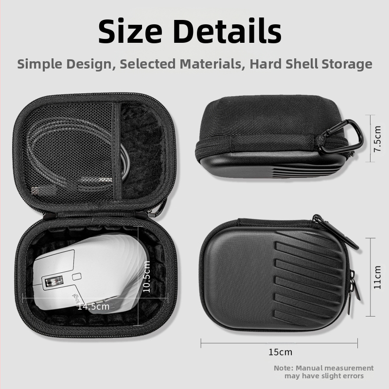 Подходящ за: калъф за съхранение на безжична мишка Logitech MXMaster3S и калъф за носене на мишка Razer Viper V3Pro