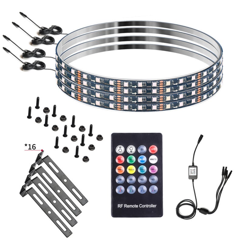 Piiriülene kuummüük autole LED-modifitseeritud maastikuratta rummulamp värviline striimer atmosfäärilamp värviline atmosfäärilamp