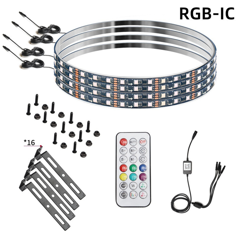 Piiriülene kuummüük autole LED-modifitseeritud maastikuratta rummulamp värviline striimer atmosfäärilamp värviline atmosfäärilamp