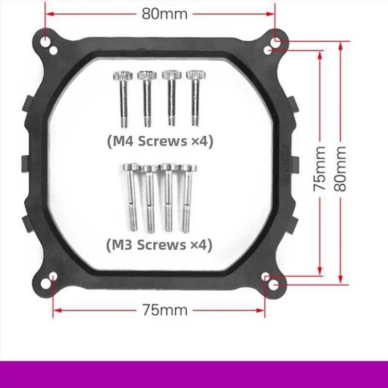 Вентилатор за компютър, радиатор 115x 1366 2011, скоба за основа на вентилатора на радиатора AM4, катарама