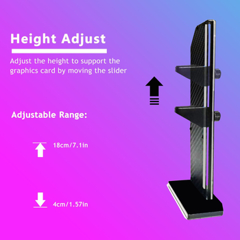 Piiriülene eelistatud kuupeegli vertikaalse graafikakaardi kronstein 5VARGB shuang sünkroonse arvutigraafikakaardi tugi