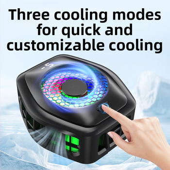 Uus digitaalse ekraaniga reaalajas mobiiltelefoni radiaatori ülivaikne magnetiline pooljuhtjahutusventilaator jäätumise tagaklamber