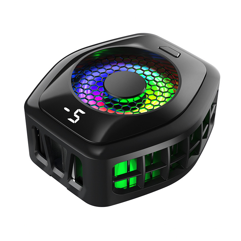 Uus digitaalse ekraaniga reaalajas mobiiltelefoni radiaatori ülivaikne magnetiline pooljuhtjahutusventilaator jäätumise tagaklamber