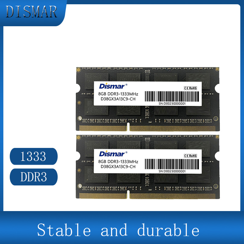 Dismarddr3Memory8Gb16Gbram1333Mhzforbotebookpc piiriülene müügipopulaarne mudel