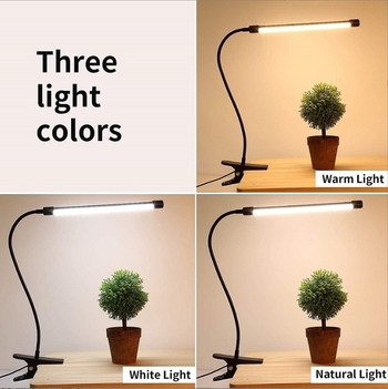 LED galda lampa acu aizsardzībai studentu kopmītņu guļamistabai galda lampa lasīšanai piespraužama maza galda lampa tiešraides aizpildīšanas gaisma rūpnīcā
