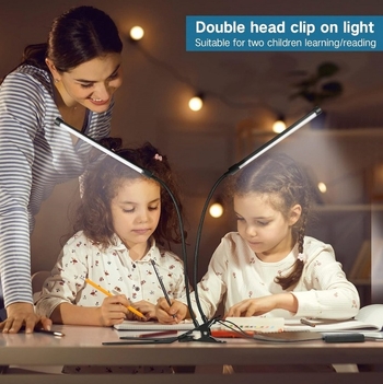 LED galda lampa acu aizsardzībai studentu kopmītņu guļamistabai galda lampa lasīšanai piespraužama maza galda lampa tiešraides aizpildīšanas gaisma rūpnīcā