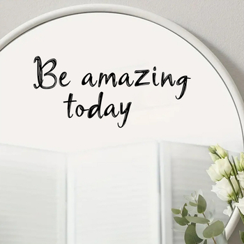 Üvegmatrica Mosdóasztal Öntapadós matrica WC Fésülködőasztal Tükördekoráció