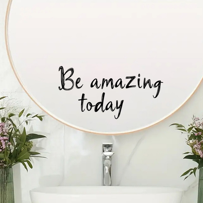 Üvegmatrica Mosdóasztal Öntapadós matrica WC Fésülködőasztal Tükördekoráció