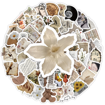 100 tükki räbaldunud ajalehe kirjanduslikke retro grafiti kleebiseid veekruus märkmik märkmik veekruus veekindlad grafiti kleebised