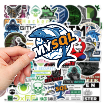 50 kleebist häkkeriprogrammeerimisele, loomingulisele niššile, graffiti, mobiiltelefoni kestale, märkmikule, iPadi dekoratiivkleebistele, veekindlatele, hulgimüügist