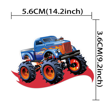 Налични покани с тема „Чудовище камион“, покани за рожден ден, картички за празнично парти, поздравителни картички за парти