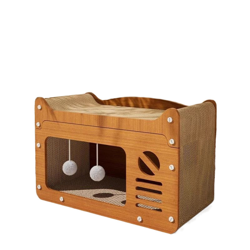 Macskafészek, Macskakaparódeszka, Beépített, Zárt Karton, Cserélhető Macskakarom, Macskaház, Cicafekhely, Kanapé, Extra nagy mérethez alkalmas