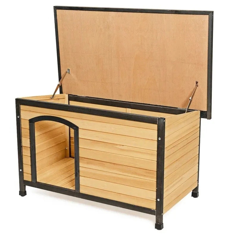 Határokon átnyúló ellátás FSC tanúsítvánnyal rendelkező fa kisállatkennel/kutyakennel/macskakennel/kisállatketrec/kisállatkellékek/kisállatház