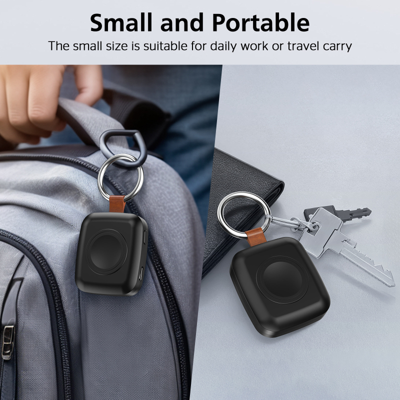 Tinka „iWatch Apple Watch“ belaidžiam įkrovikliui, 1200 mAh, mini „Apple Watch“ mobiliajam maitinimo šaltiniui.