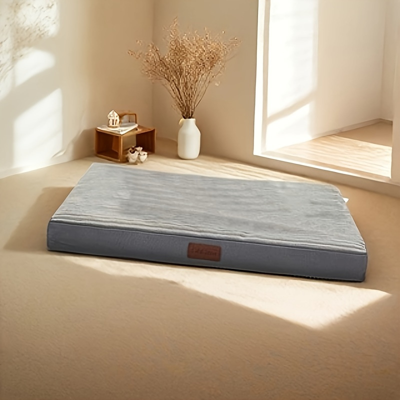 Határokon átnyúló bőrcímkével ellátott puha bársony kutyaszőnyeg, univerzális minden évszakhoz, kivehető és mosható kisállatfészek, csúszásgátló és harapásálló kutyafekhely, karcálló macskaháló