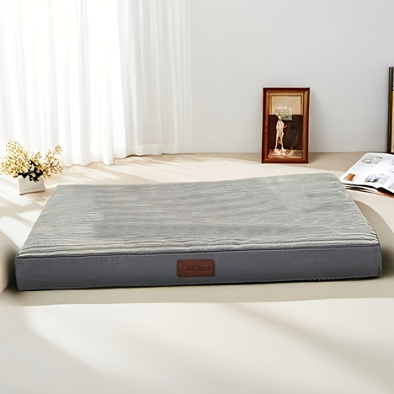 Határokon átnyúló bőrcímkével ellátott puha bársony kutyaszőnyeg, univerzális minden évszakhoz, kivehető és mosható kisállatfészek, csúszásgátló és harapásálló kutyafekhely, karcálló macskaháló