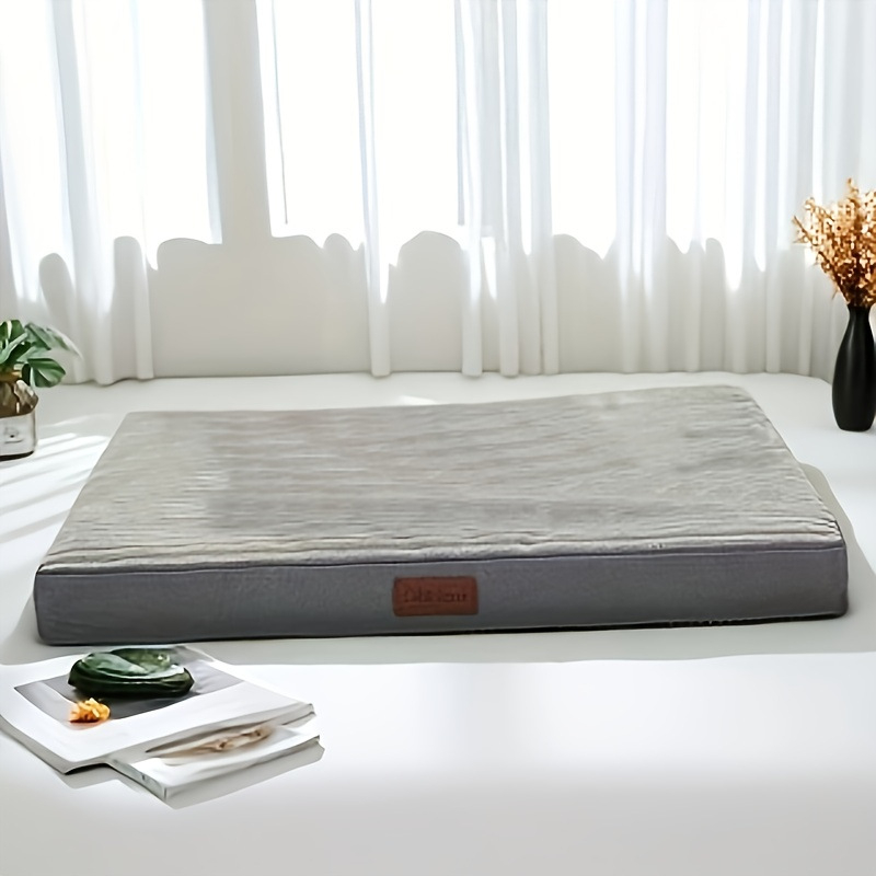 Határokon átnyúló bőrcímkével ellátott puha bársony kutyaszőnyeg, univerzális minden évszakhoz, kivehető és mosható kisállatfészek, csúszásgátló és harapásálló kutyafekhely, karcálló macskaháló