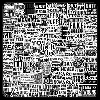 100 fekete szöveges matrica, kreatív, dekoratív jegyzetfüzet, írószer, kézi fiók, barkácsolás, vízálló matricák nagykereskedelemben