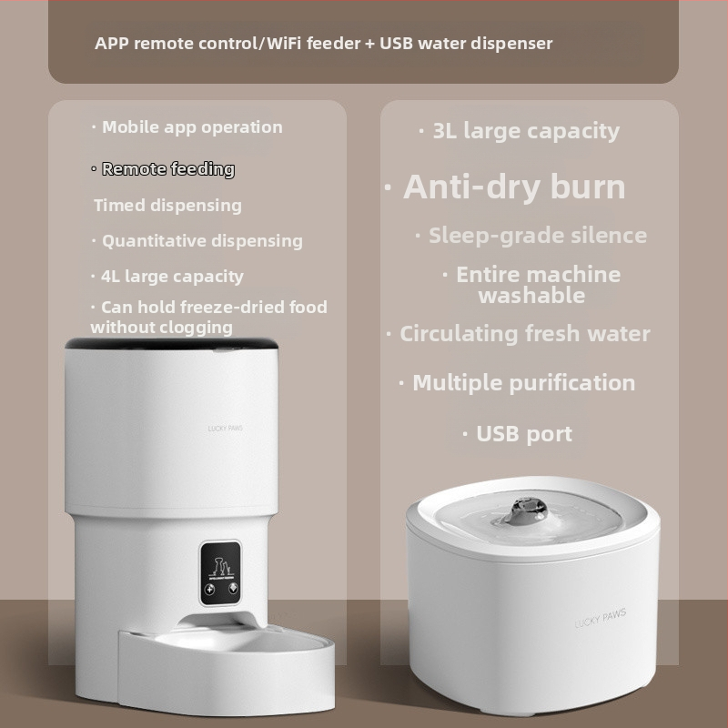 Lemmikloomade automaatne söötja kassi ajastus kvantitatiivne intelligentne kassitoitude koeratoitude puldiga WIFI Bluetooth-juhtimisega söötmismasin