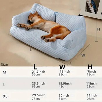 Four Seasons Universal Winter Warm Kennel Αποσπώμενος και Πλενόμενος Καναπές-Κρεβάτι για Κατοικίδια, Καλοκαιρινή Αναπνέουσα Φωλιά από Μεταξωτό Πάγο