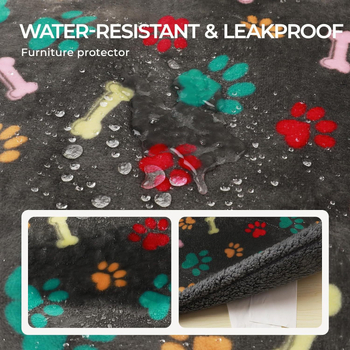 Amazon Explosions Αδιάβροχη Κουβέρτα για Κατοικίδια Coral Fleece Flannel Sherpa Thickened Warm Kennel Temu