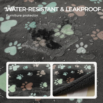 Amazon Explosions Αδιάβροχη Κουβέρτα για Κατοικίδια Coral Fleece Flannel Sherpa Thickened Warm Kennel Temu