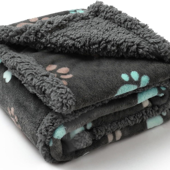 Amazon Explosions Αδιάβροχη Κουβέρτα για Κατοικίδια Coral Fleece Flannel Sherpa Thickened Warm Kennel Temu